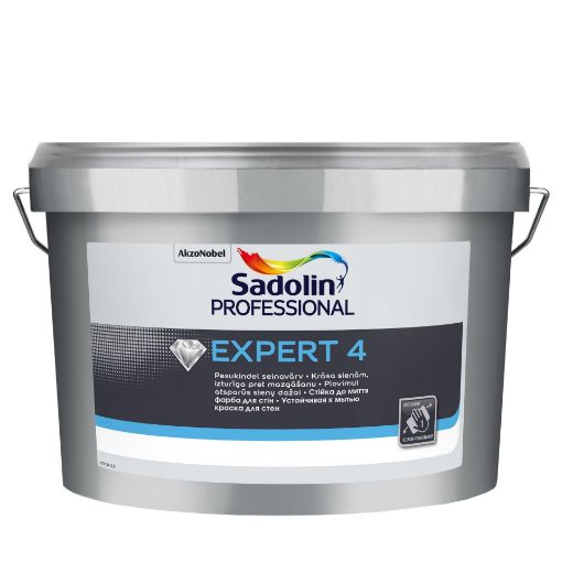 Seinavärv Sadolin Expert 4 valge BW 2,5l pilt