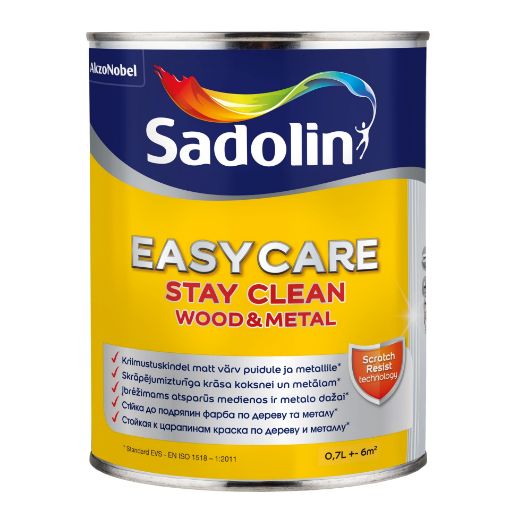 Universaalvärv Sadolin EasyCare Wood&Metal valge BW 0,7l pilt