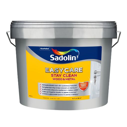 Universaalvärv Sadolin EasyCare Wood&Metal valge BW 4,7l pilt