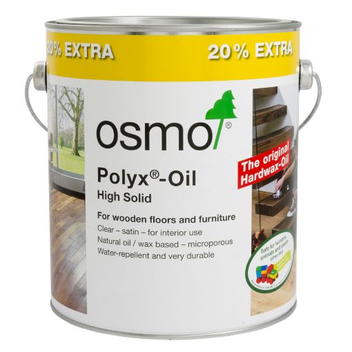 Õlivaha puitpõrandatele Osmo 3062 värvitu matt 3l pilt