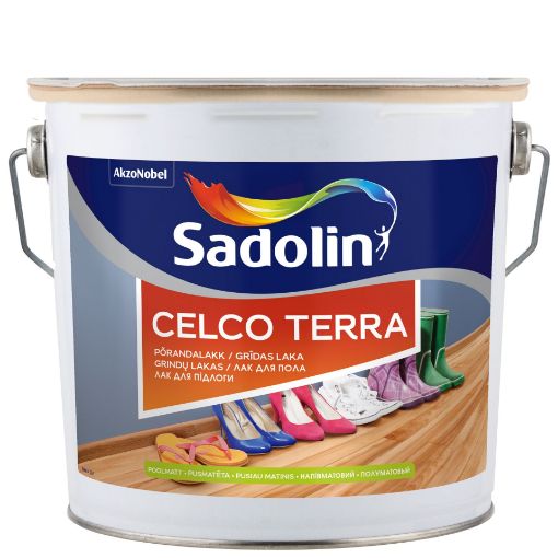 Põrandalakk sadolin Celco Terra poolmatt 2,5l pilt