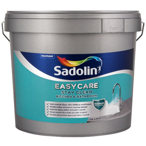 Seinavärv Sadolin EasyCare Kitchen & Bathroom BW 7,5l pilt