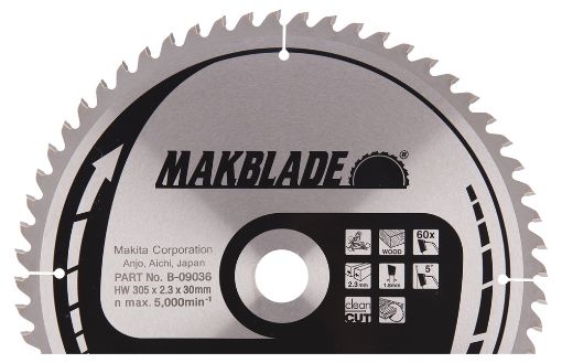 Saeketas Makita 305x30x2,3mm T60 (Puit) B-09036 pilt