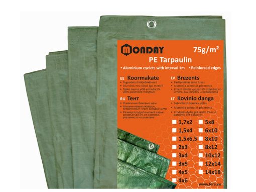 Koormakate Monday 8m x 10m, 70g/m² pilt