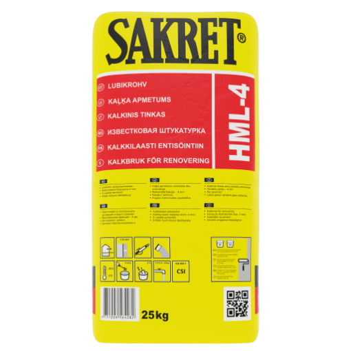 Lubikrohv fiibriga 4mm Sakret HML-4 25kg pilt