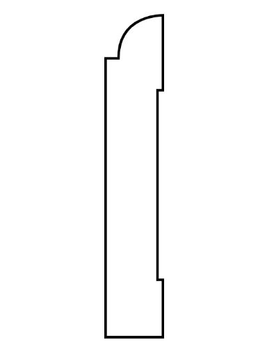 Puitliist põrand 16x90 pr.4 RAL9010 pilt