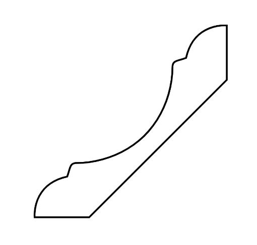 Puitliist sisenurgaliist 76x76 pr.45 RAL9010 pilt