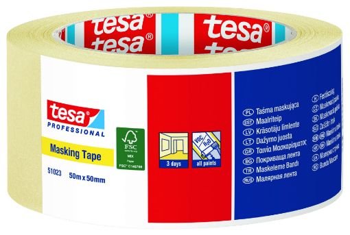 Maalriteip Tesa 50mmx50m 50°C pilt