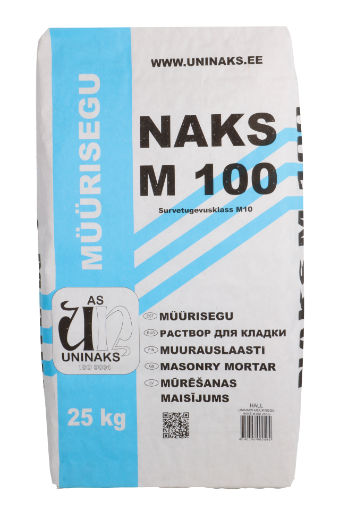 Müürisegu Uninaks Naks M100 25kg hall pilt