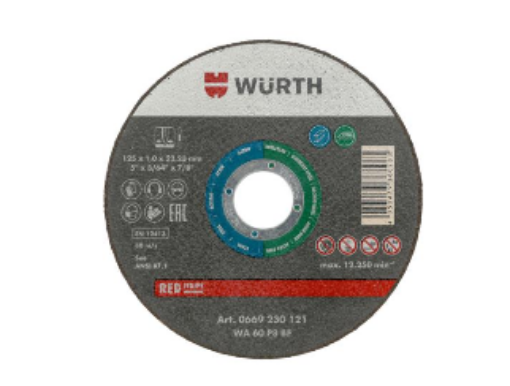 Lõikeketas Würth 125x1,0 teras pilt