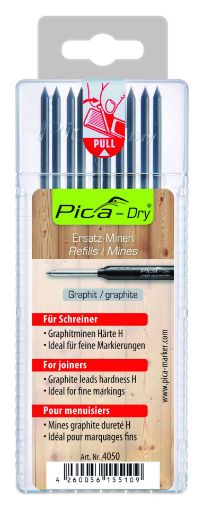 Pliiats Pica-Dry südamik 1H grafiit 10tk pilt