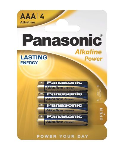 Patarei Panasonic Alkaline Power AAA 1,5V LR03 4tk pilt