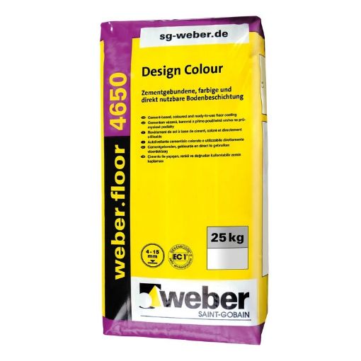 Põrandasegu Weber.floor 4650 20kg G20 helehall pilt