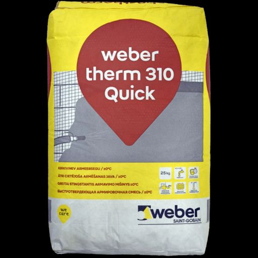 Armeer- ja liimsegu Weber.therm 310 Quick 25kg pilt