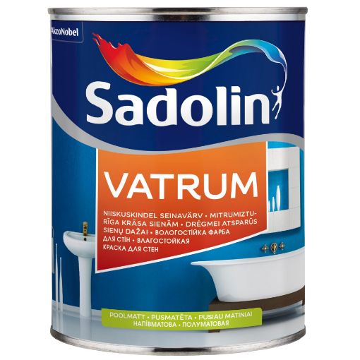 Seinavärv Sadolin Vatrum valge BW 1l pilt
