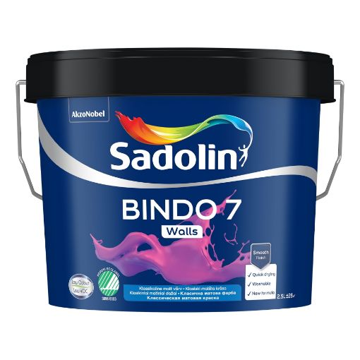 Seinavärv Sadolin Bindo 7 valge BW 2,5l pilt