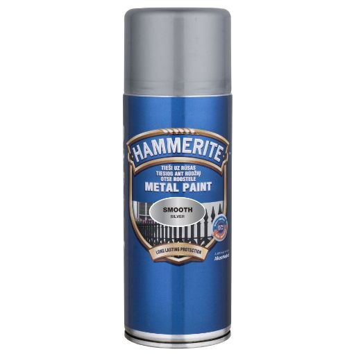Metallivärv Hammerite Smooth silver 0,4l aerosool pilt