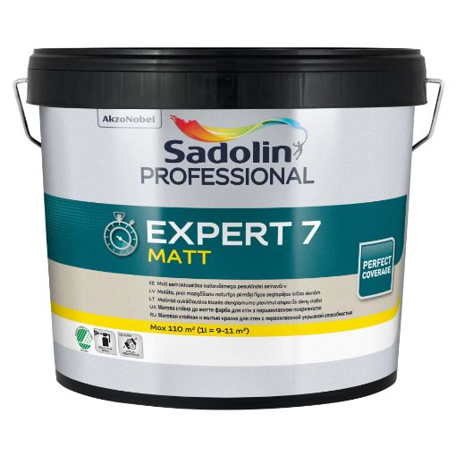 Seinavärv Sadolin Expert 7 valge BW 10l pilt
