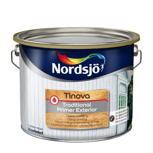 Kruntvärv Nordsjö Tinova Trad Primer Exterior valge 10l pilt