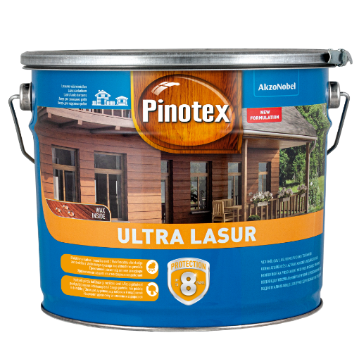 Puidukaitsevahend Pinotex Ultra Lasur pähkel 10l pilt
