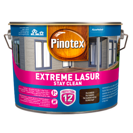 Puidukaitsevahend Pinotex Extreme Lasur palisander 10l pilt