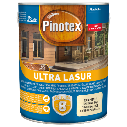 Puidukaitsevahend Pinotex Ultra Lasur värvitu 3l pilt