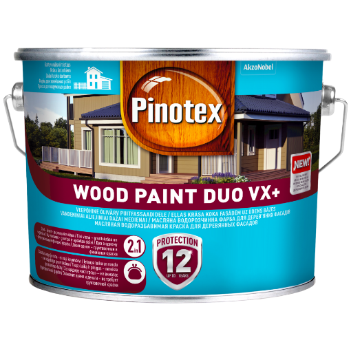 Puitfassaadivärv Pinotex Wood Paint Duo VX+ värvitu BC 2,35l pilt