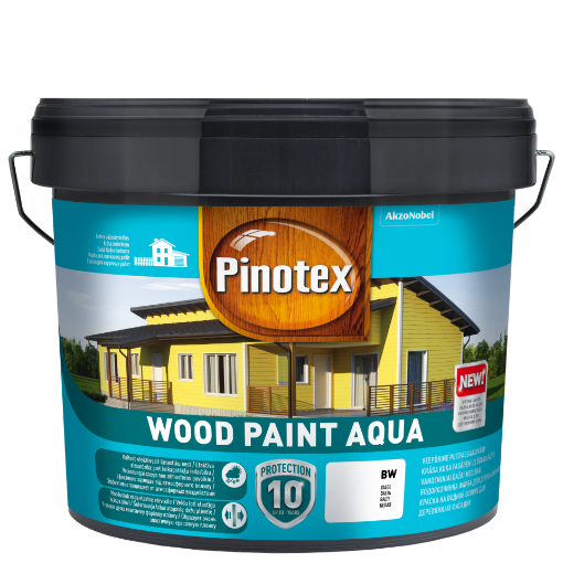 Puitfassaadivärv Pinotex Wood Paint Aqua valge BW 9l pilt