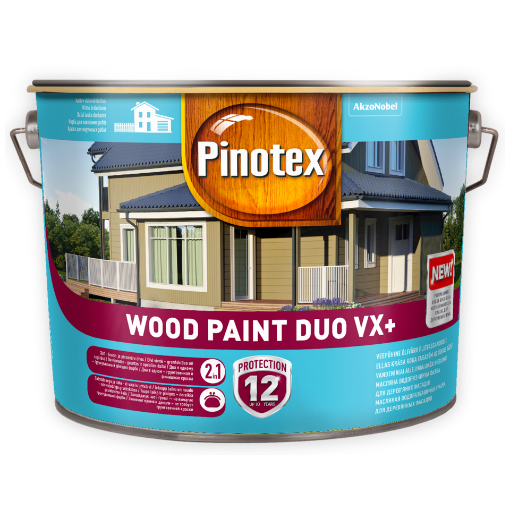 Puitfassaadivärv Pinotex Wood Paint Duo VX+ värvitu BC 9,4l pilt