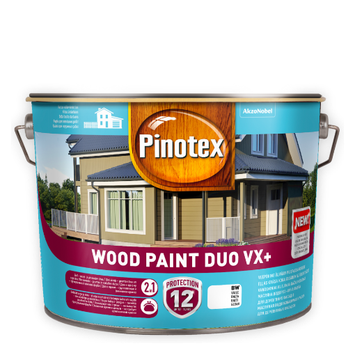 Puitfassaadivärv Pinotex Wood Paint Duo VX+ valge BW 10l pilt