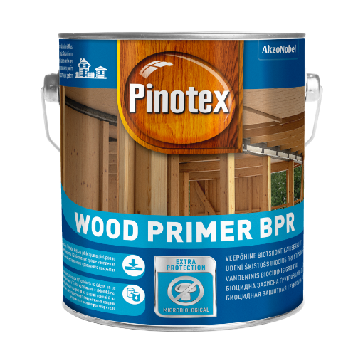 Puiduimmutuskrunt Pinotex Wood Primer BPR värvitu 2,5l pilt