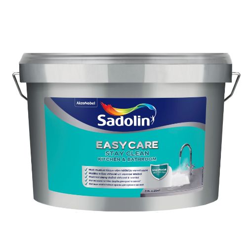 Seinavärv Sadolin EasyCare Kitchen & Bathroom BW 2,5l pilt