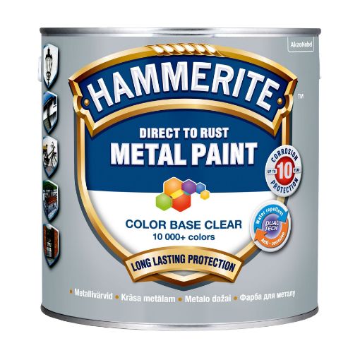 Metallivärv Hammerite Smooth toonimispõhi värvitu BC 2,35l pilt