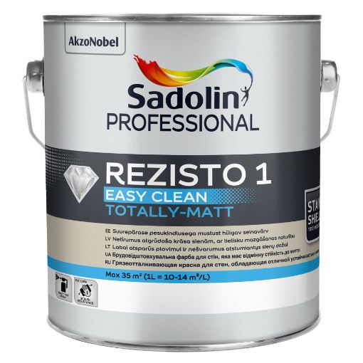 Seinavärv Sadolin Rezisto 1 valge 2,5l pilt