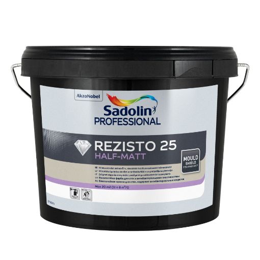 Seinavärv Sadolin Rezisto 25 valge 2,5l pilt