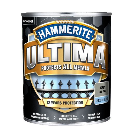 Metallivärv Hammerite Ultima Smooth grey 0,7l pilt