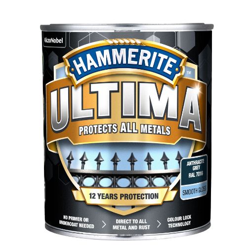 Metallivärv Hammerite Ultima Smooth anthracite grey 0,7l pilt