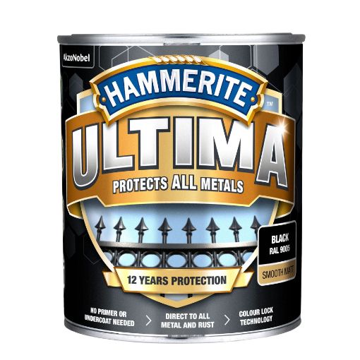 Metallivärv Hammerite Ultima matt black 0,7l pilt