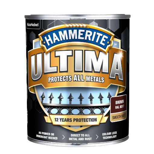 Metallivärv Hammerite Ultima matt brown 0,7l pilt