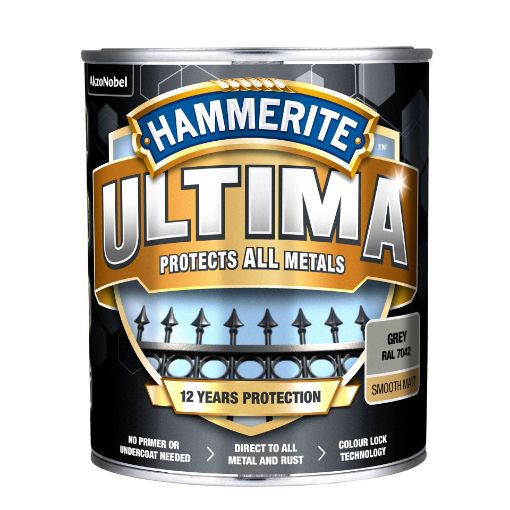 Metallivärv Hammerite Ultima matt grey 0,7l pilt