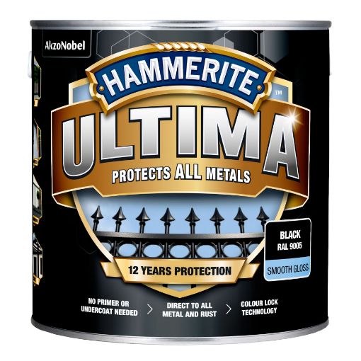 Metallivärv Hammerite Ultima Smooth black 2,2l pilt