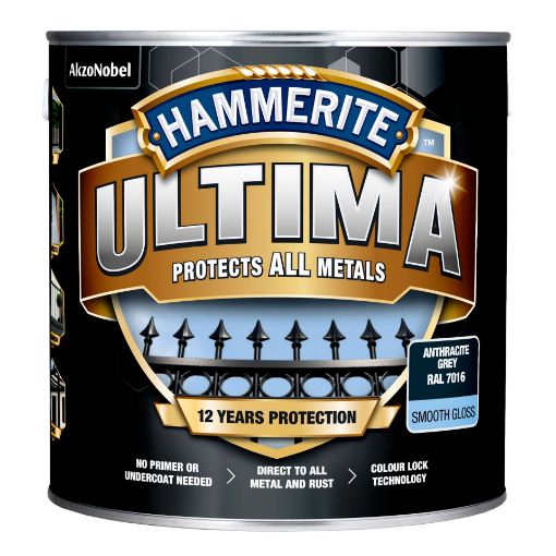 Metallivärv Hammerite Ultima Smooth anthracite grey 2,2l pilt