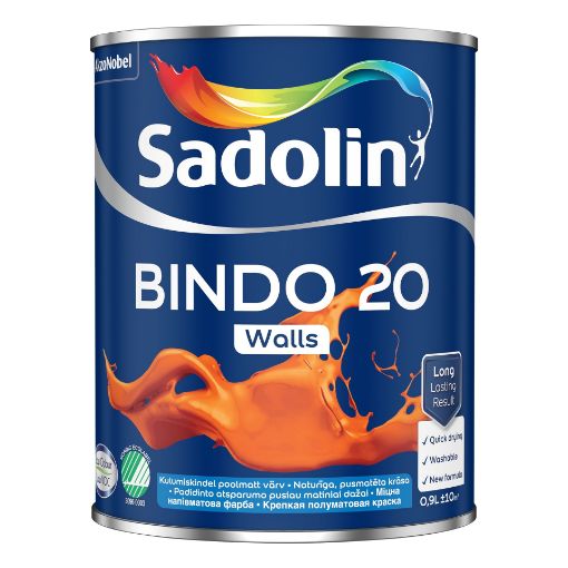 Seinavärv Sadolin Bindo 20 valge BW 0,9l pilt