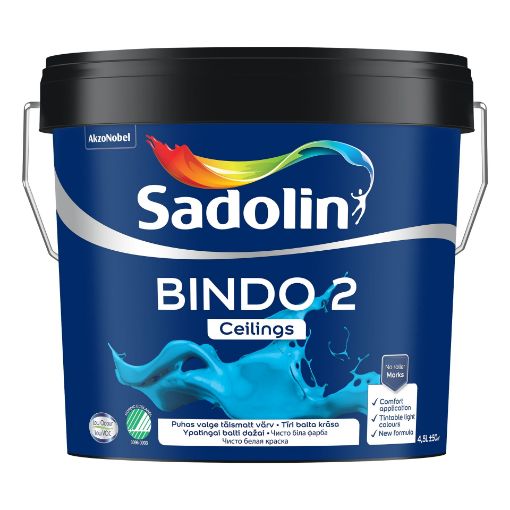 Laevärv Sadolin Bindo 2 valge BW 4,5l pilt