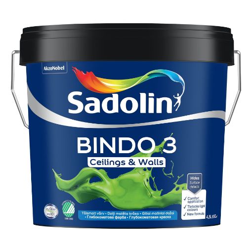 Laevärv Sadolin Bindo 3 valge BW 4,5l pilt