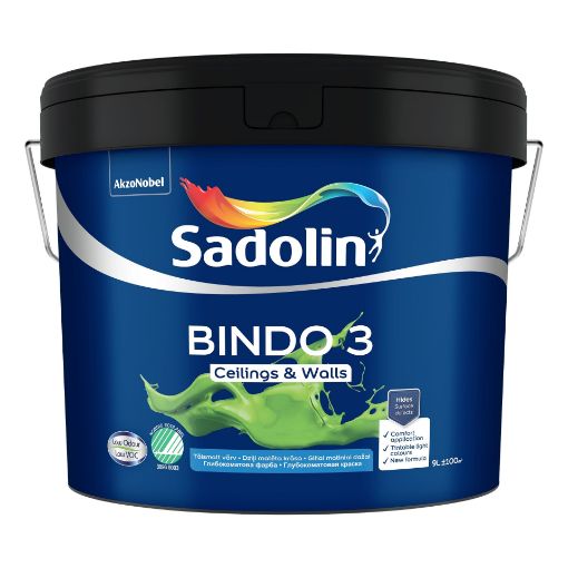 Laevärv Sadolin Bindo 3 valge BW 9l pilt