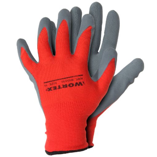 Töökindad Wortex latekskattega punased nr8 pilt