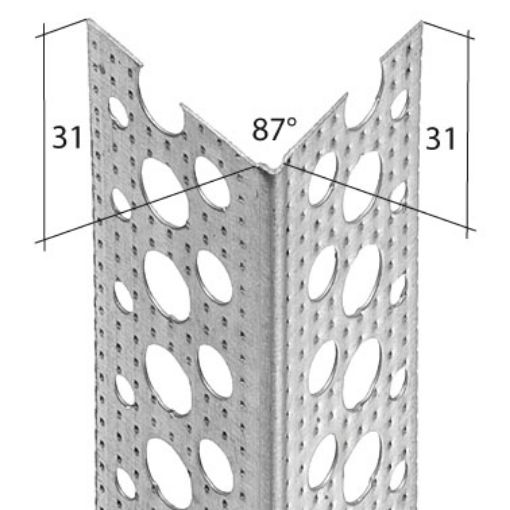 Nurgakaitseliist Ejot 5006-300 teras 87° 31x31x3000 pilt