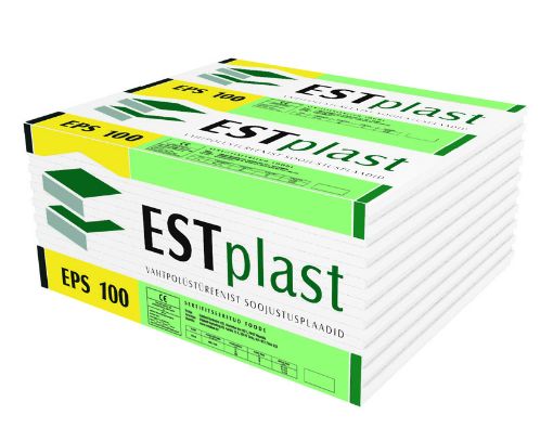 Soojustusplaat Est EPS-100 100x1000x1200 7,2m² pilt