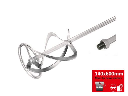 Vispel 3x spiraal M14 ø140x600mm pilt